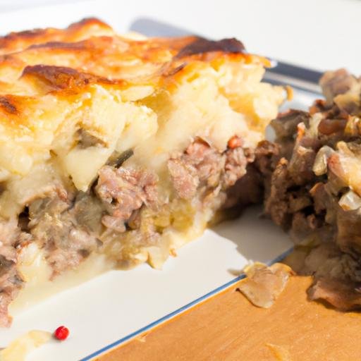 Pastel de carne picada con pure de patata Thermomix