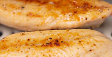 Filetes de pechuga de pollo en freidora de aire Thermomix