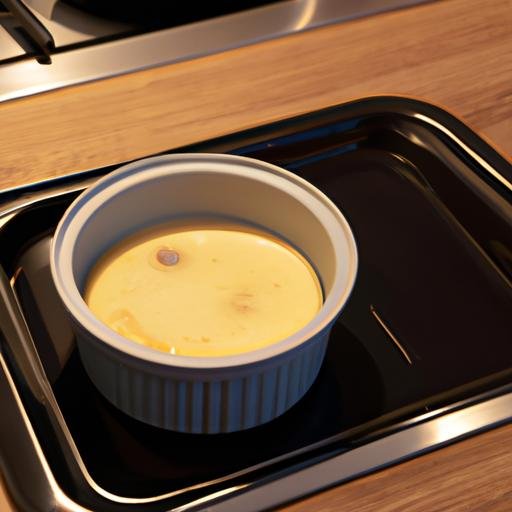 Flan de huevo al baño maría en olla Thermomix