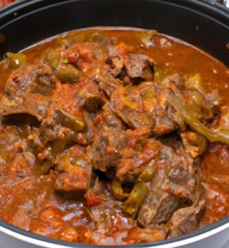 Rollo de carne en salsa en olla express Thermomix