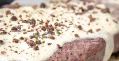 Solomillo con nata y champiñones y cebolla Thermomix