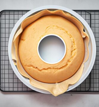 Bizcocho sin huevo en freidora de aire Thermomix