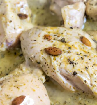 Muslitos de pollo en salsa de almendras Thermomix
