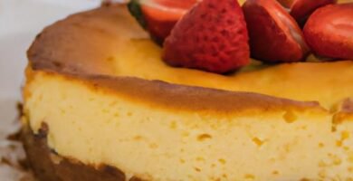 Tarta de queso y fresas sin horno Thermomix