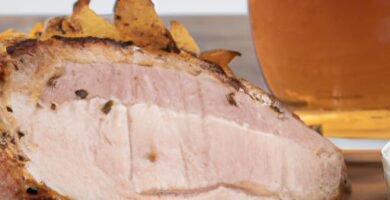Cabeza de lomo al horno con cerveza Thermomix