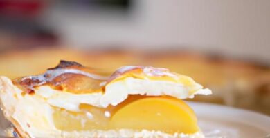 Tarta fría de melocotón y leche condensada Thermomix