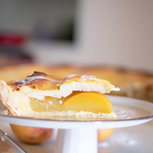 Tarta fría de melocotón y leche condensada Thermomix