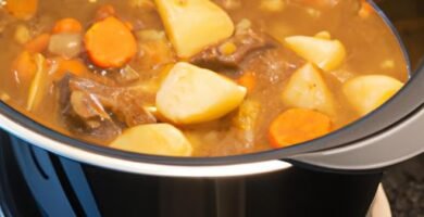 Estofado de ternera con patatas en olla express Thermomix