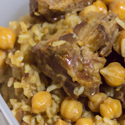 Arroz al horno con costillas y garbanzos Thermomix