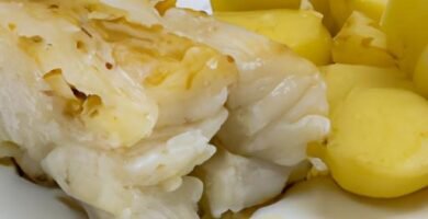 Filete de merluza al horno con patatas Thermomix