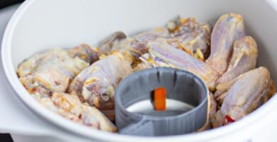 Cómo hacer alitas de pollo en freidora de aire Thermomix
