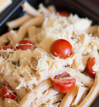 Pasta con queso feta y tomate cherry Thermomix