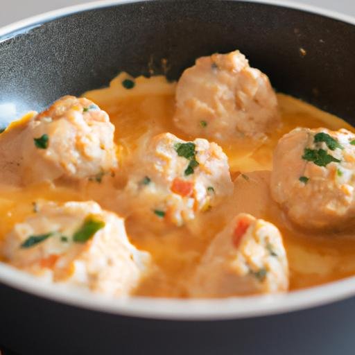 Albóndigas de merluza y gambas en salsa Thermomix