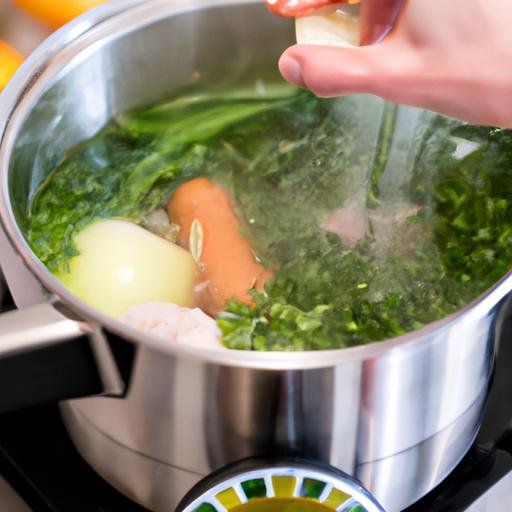 Cómo hacer caldo de pollo con verduras Thermomix