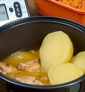 Receta patatas con costillas adobadas olla express Thermomix