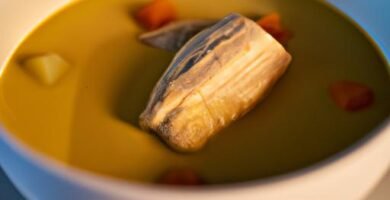 Sopa de pescado con caldo de brick Thermomix