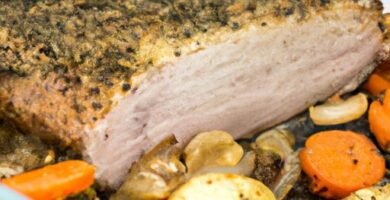 Lomo de cerdo al horno con verduras Thermomix