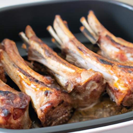Costillas de cordero en freidora de aire Thermomix