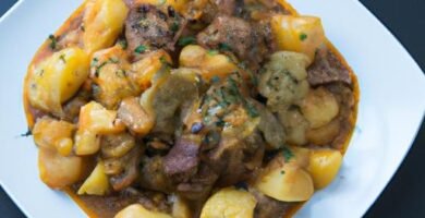 Receta carne guisada con patatas olla express Thermomix