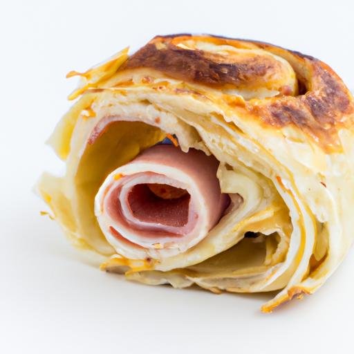 Rollo de hojaldre de jamon y queso Thermomix