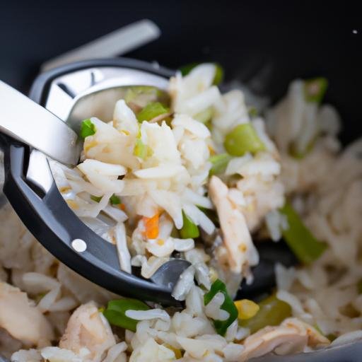 Arroz con pollo y verduras thermomix velocidad cuchara Thermomix