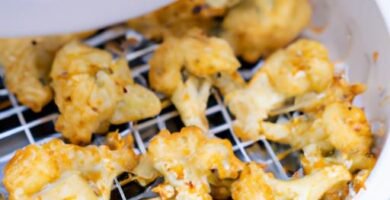 Alitas de coliflor en freidora de aire Thermomix