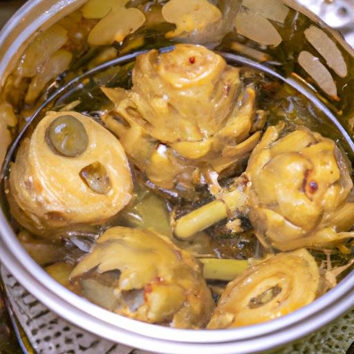 Alcachofas de bote en freidora de aire Thermomix