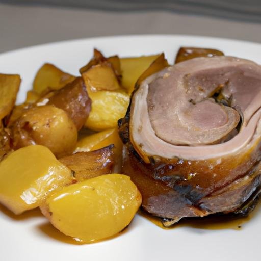 Cabeza de lomo al horno con patatas Thermomix