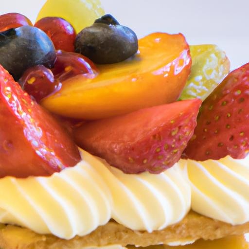 Tarta de hojaldre con crema pastelera y frutas Thermomix