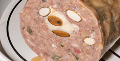 Rollo de ternera relleno en olla rápida Thermomix