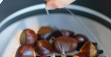 Cómo se cortan las castañas para asarlas Thermomix
