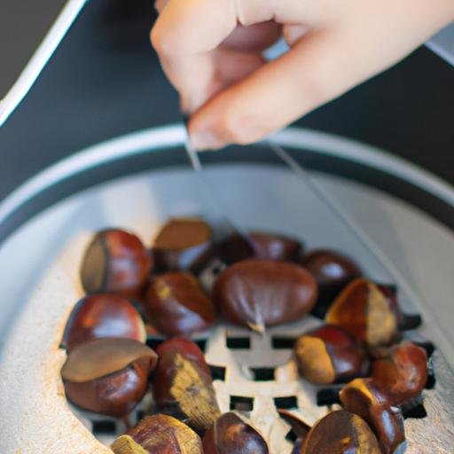 Cómo se cortan las castañas para asarlas Thermomix