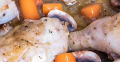 Muslos de pollo con champiñones y zanahoria Thermomix