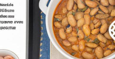 Receta de fabes con almejas y gambas Thermomix