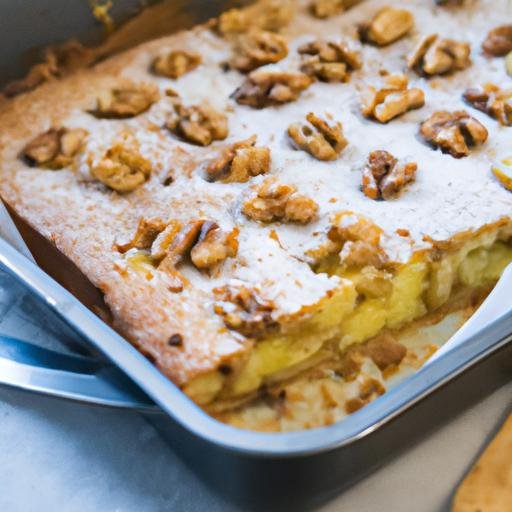 Tarta de cuajada con manzanas y nueces Thermomix