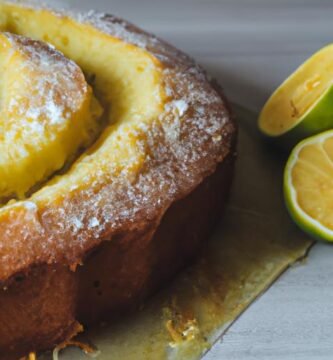 Bizcocho de limón sin yogur ni leche Thermomix