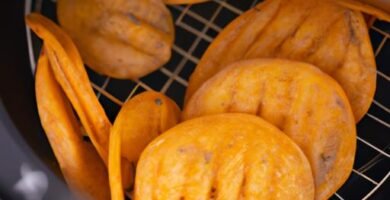 Chips de boniato en freidora de aire Thermomix