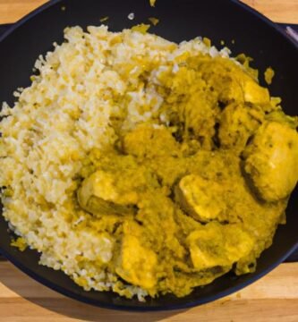 Receta de arroz con curry y pollo Thermomix