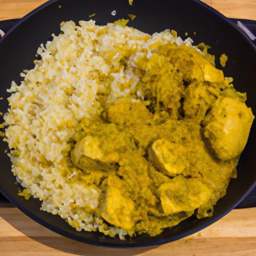 Receta de arroz con curry y pollo Thermomix