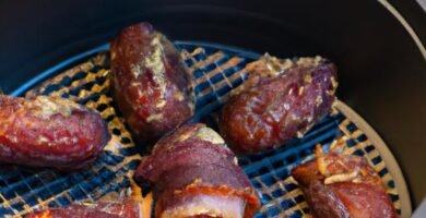 Dátiles con bacon en freidora de aire Thermomix