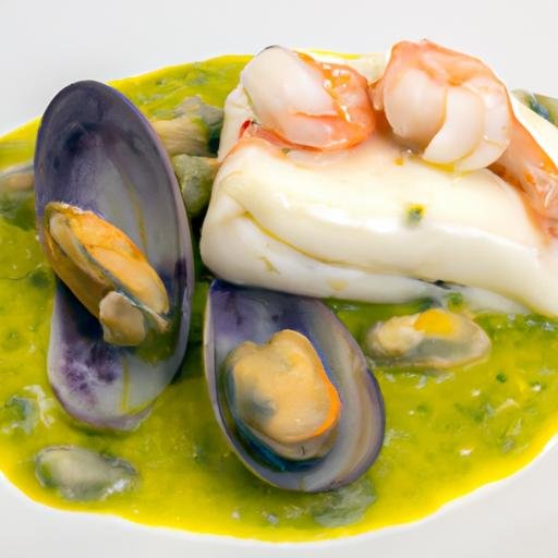 Merluza con almejas y gambas en salsa verde Thermomix