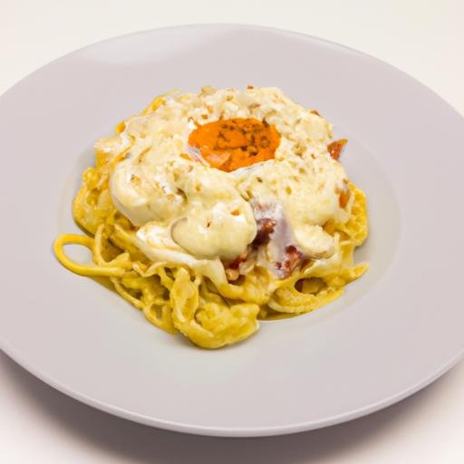 Espagueti a la carbonara con nata y huevo Thermomix