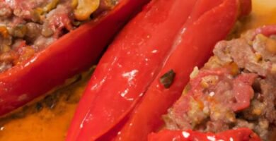 Receta de pimientos del piquillo rellenos de carne Thermomix