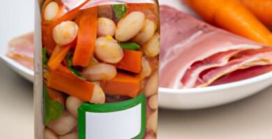 Alubias de bote con verduras y jamón Thermomix