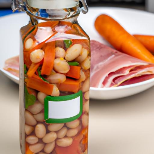 Alubias de bote con verduras y jamón Thermomix