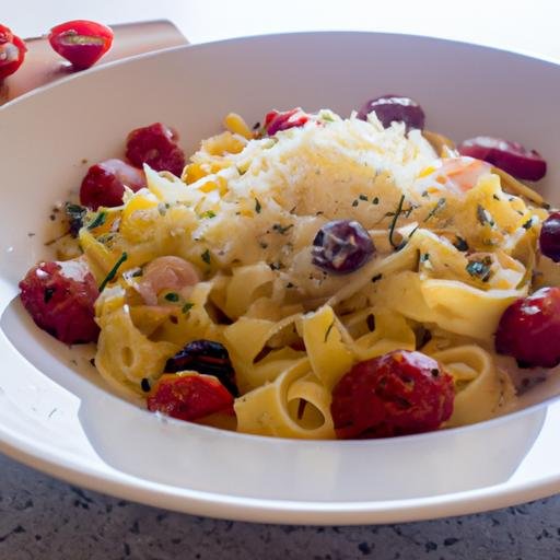 Receta de pasta con tomates cherry y queso Thermomix