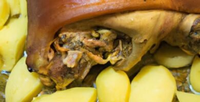 Receta cabeza de cerdo al horno con patatas Thermomix