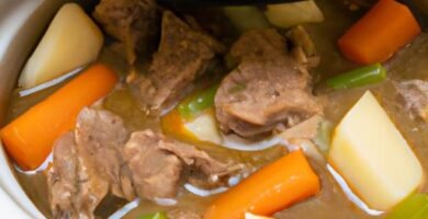 Estofado de ternera con verduras olla rápida Thermomix