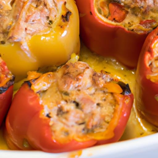 Pimientos del piquillo rellenos de atun gratinados Thermomix