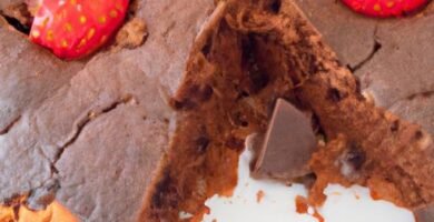 Tarta de chocolate y fresas sin horno Thermomix